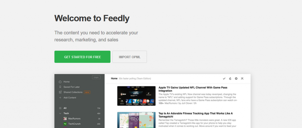 Feedly Help guide